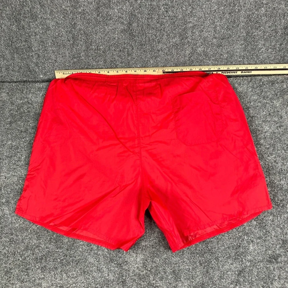 Nike Swim Trunks Mens Size L Red‎ Vintage Nylon Mesh Lined Drawstring